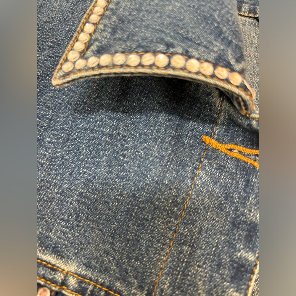 Pristine Condition Quacker Factory Poodle Denim J… - image 5